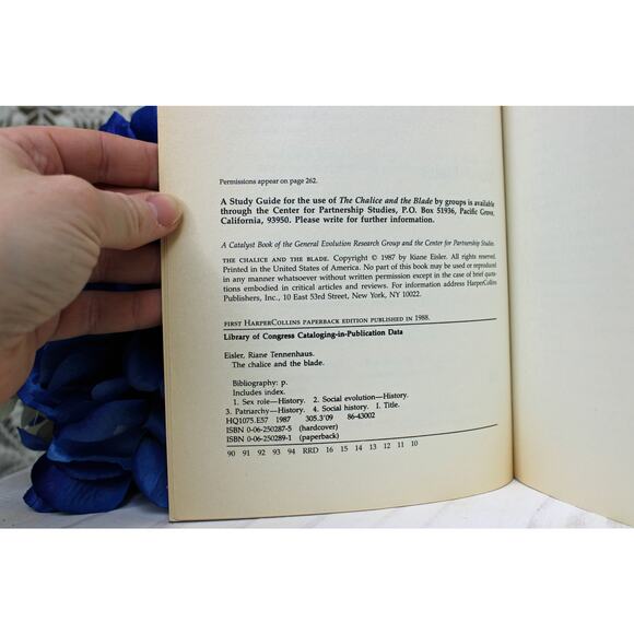 1988 Paperback The Chalice and the Blade by Riane Eisler - Picture 5 of 6